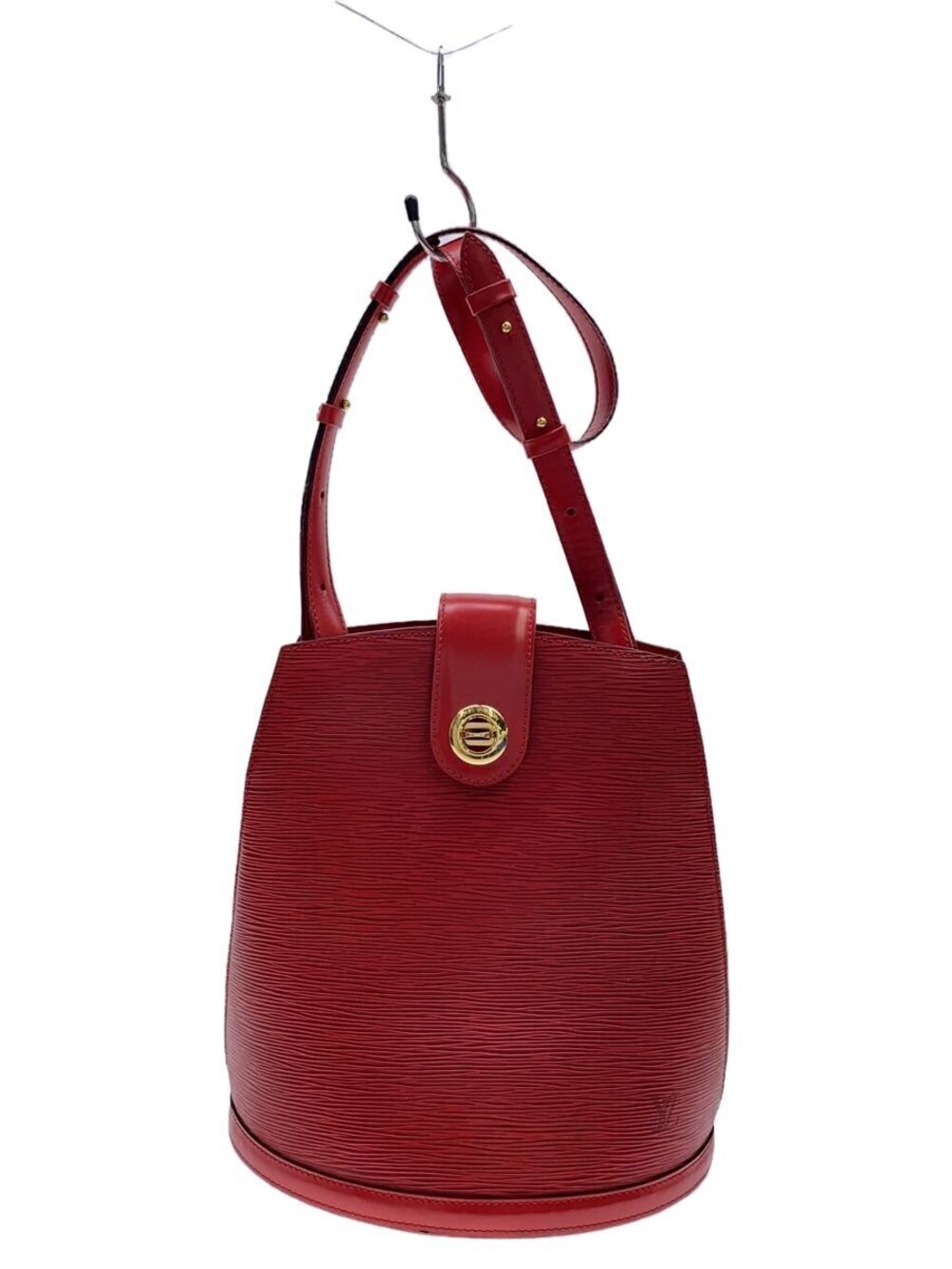 LOUIS VUITTON Cluny Epi Leather Bag RED